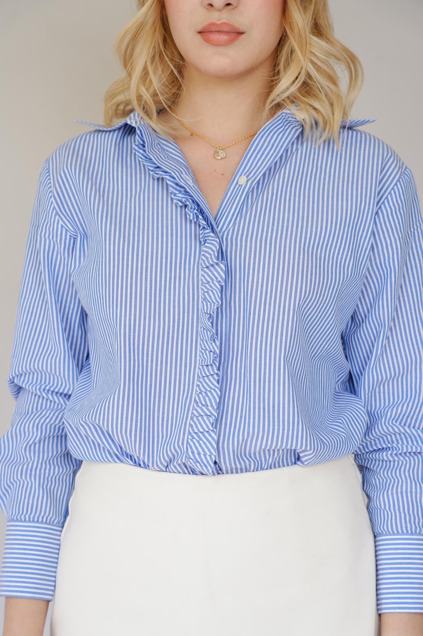 Striped Poplin Shirt